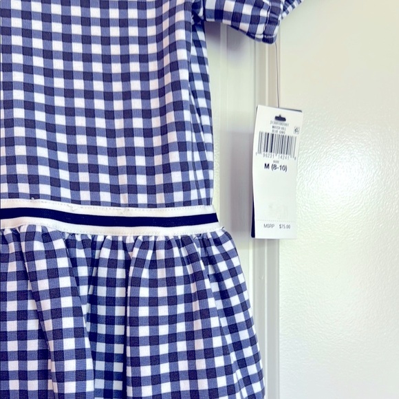 Polo Ralph Lauren Classic Navy and White Checkered Kids Dress - Picture 4 of 5